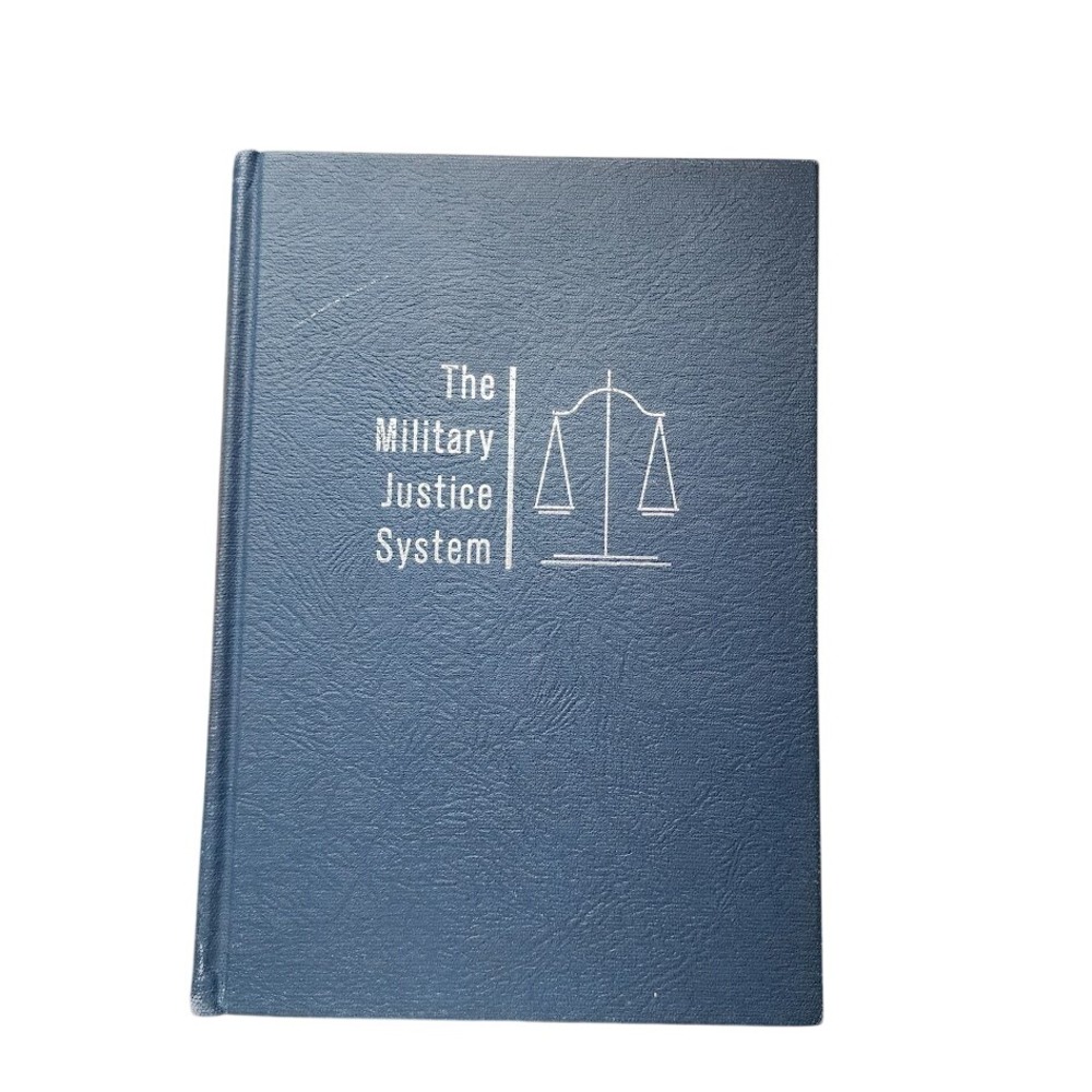 1962 The Military Justice System Air University AFROTC Hardcover Text Book